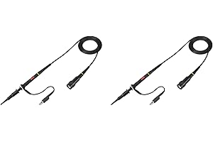 2PCS 200Mhz Oscilloscope Probe Clip Scope Test BNC End Probe P2200 10X / 1X Black with Adjust Tool Kits