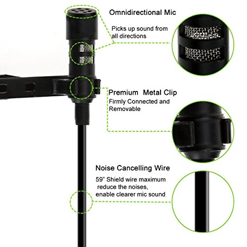 Ispite Professional Collar Mic for Smartphones Recording/Video