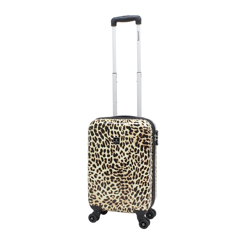 SAXOLINE Handbagage met modieuze Leopard Print S, 55 cm, Printed