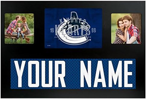 Vancouver Canucks NHL Custom Jersey Nameplate and Logo Picture Frame