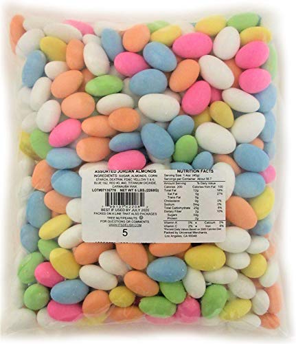 Jordan Almonds Assorted Colors Bulk by Its Delish, 5 lbs - Thumbnail 2