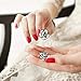 G&G Women Ladies Graceful Ear Stud Black & White Resin Rose Flower Earrings Ear Nail