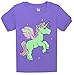 Girls Horse Pajamas Shine At Night Sleepwear Children Cotton PJs