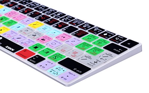 XSKN Magic Keyboard Adobe Illustrator Shortcut Keyboard Cover, Durable AI Hotkeys Silicone Keyboard Skin for Apple Magic Keyboard MLA22LL/A