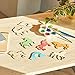 24 Pieces Unfinished Wooden Rainbow and Unicorn Cutouts for Crafts, Wood Slices