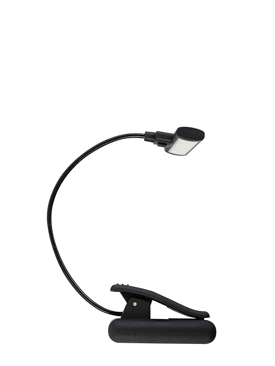 Flipco Easy Clip On COB LED Book Light Sturdy Adjustable Book Reading Lamp w/Flexible Arm Lightweight Eye-Care Night Reading Clip On Bed Light Perfect for Bookworms & Kids (One Arm)