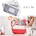 Ava & Kings 4pc Baby Wipes Travel Carrying Case Holder Dispenser Refillable Moist Diaper Wet Wipe Clutch w/Button Strap Unisex Variety Pack |New & Improved Design| Set 2: White Arrow & Gray Pixel