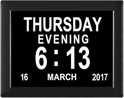 reloj calendario con fecha día y hora reloj alzheimer reloj