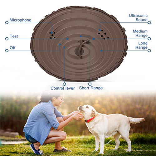 Zomma Bark Control Device, Mini Bark Control Device Indoor/Outdoor Anti Barking Ultrasonic Dog Bark Control Sonic Bark Deterrents Silencer Stop Barking, Dog Bark Control (Upgraded)