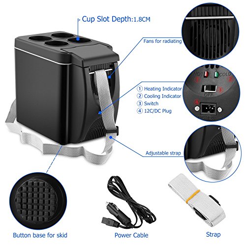 3 iPstyle+Cooler+Portable+Refrigerator+Electric