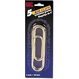 Officemate OIC Mega 4-Inch Gold Paper Clips, 5 per Pack (30917)