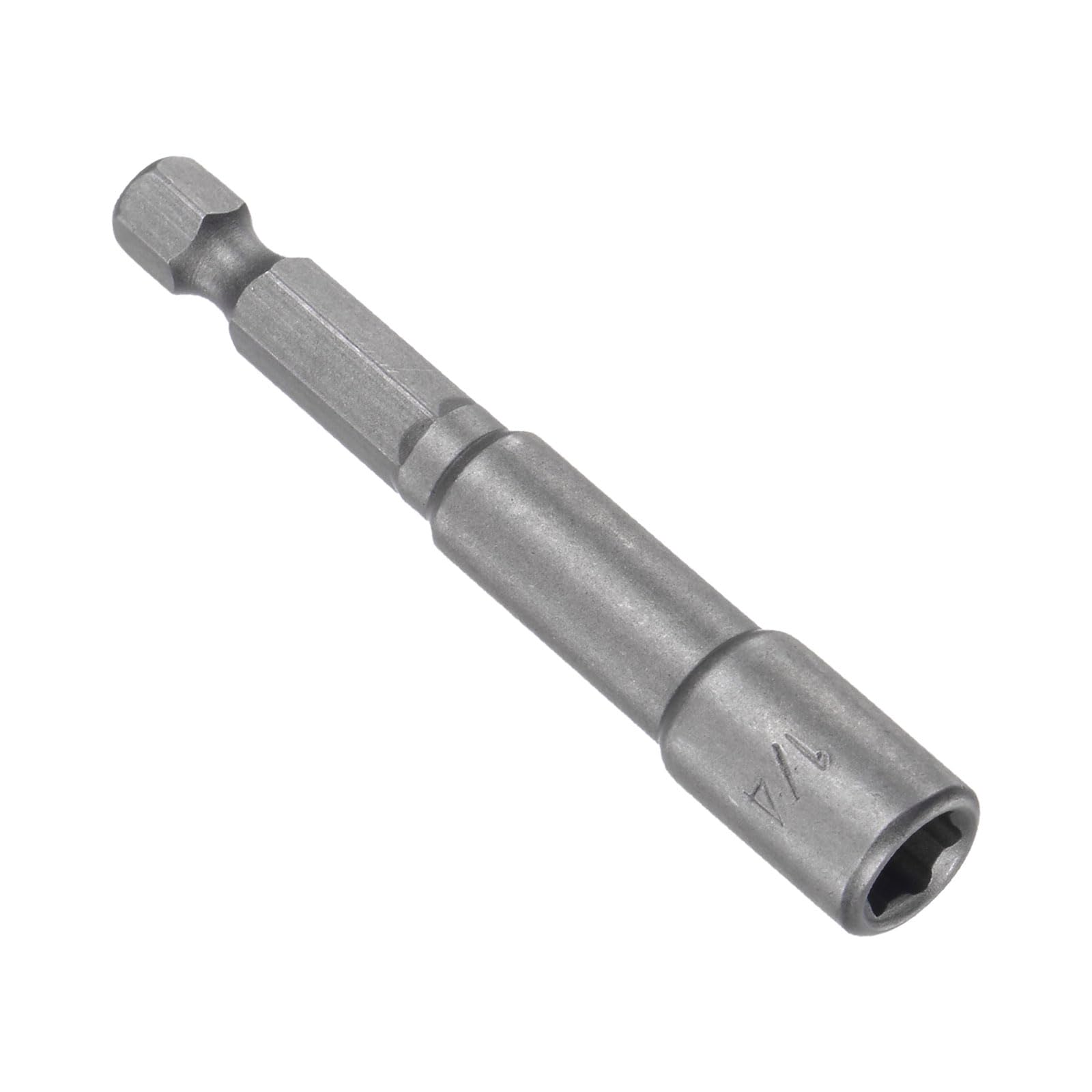 CoCud Quick-Change Nut Setter Driver Bit, 1/4-inch SAE 65mm Length 1/4" Shank, CR-V Magnetic Straight Shank Setter Drill Bits - (Applications: for Auto Repair)