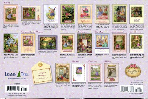 1 X The Art of Susan Wheeler - Cute Greeted Card Assortment by Leanin' Tree - 20 Cards with Full-Color interiors