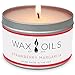 Wax and Oils Soy Wax Aromatherapy Scented Candles (Strawberry Margarita) 8 Ounces. Single