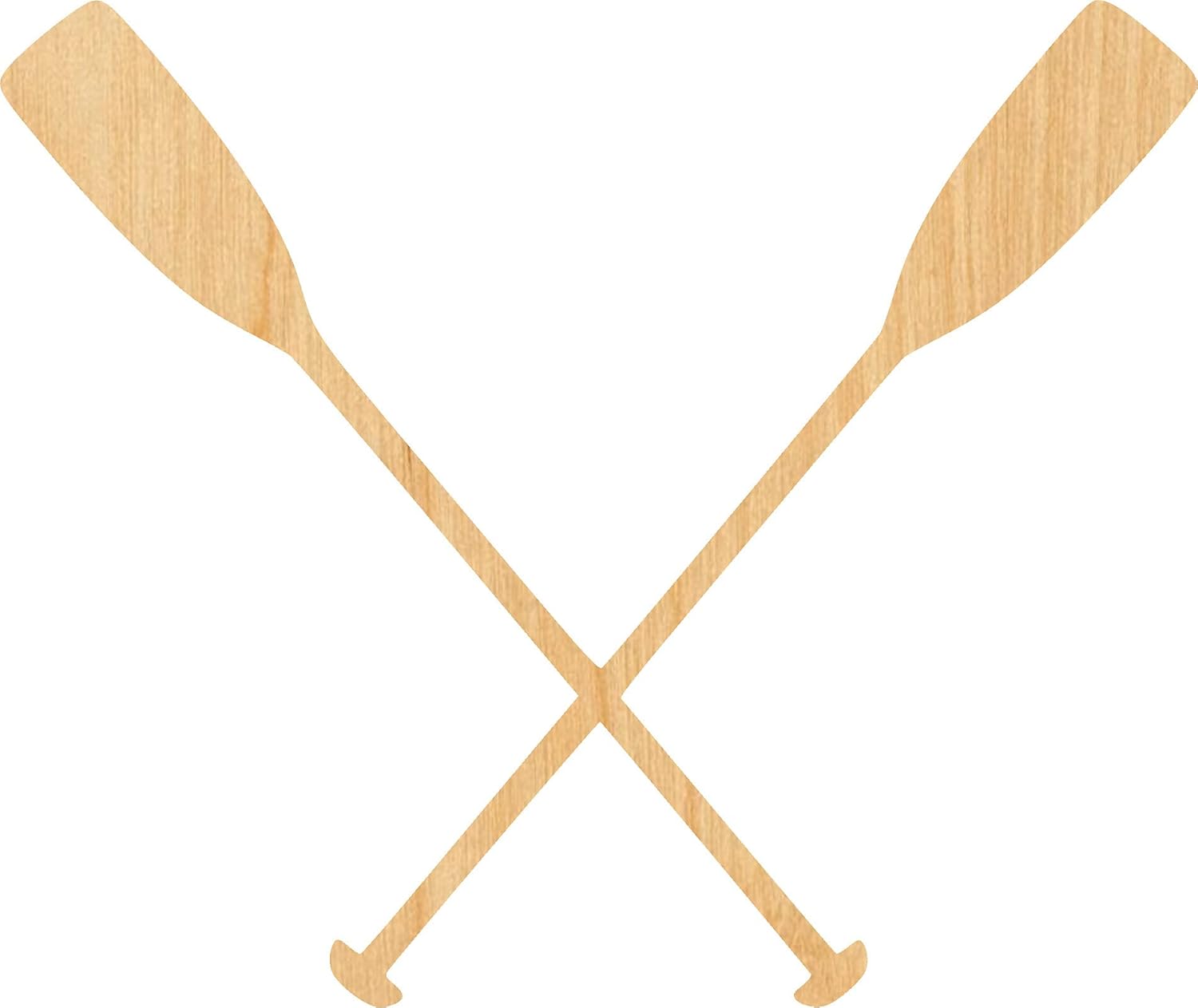 Mixed Media - Boat Oars Laser Cut Out Wood Shape Craft Supply - 4 Inch