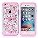 Sunshine-Tech for iPhone 6S,iPhone 6 Case - Rainbow Unicorn Patchwork Pattern Shock-Absorption Hard PC and Inner Silicone Hybrid Dual Layer Armor Defender Protective Case Cover for Apple iPhone 6S