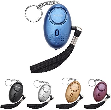 Emergency Personal Alarm,130DB Self-Defense Electronic Device Security Alarm Keychain with LED Light for Women Elderly Safety by HNRLOY (Blue)