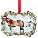 Brown Trakehner Horse Christmas Ornament 2024