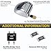 MOFORKIT LED License Plate Light Chrome Lens White Compatible with 1999 to 2013 Chevy Silverado 1500 2500 3500 GMC Sierra Suburban Avalanche Traverse Tahoe Yukon