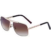 KAJILA Men's Sunglasses Rectangle Metal Frame with Spring Hinge Shades for Men Trendy Classic Lens (0256)