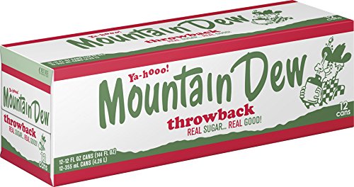image for Mountain Dew, Throwback Edition, 12 fl oz. cans (12 Pack)