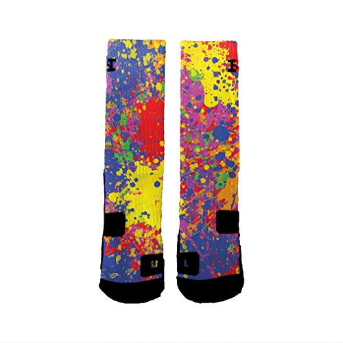 HoopSwaggPaint Splatter Custom Socks