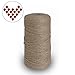 656Feet Natural Jute Twine and 24Pcs Mini Wooden Craft Pegs Pins, 3Ply Industrial Packing Materials for Gift,Decoration, Arts and Crafts Christmas Twine Durable String for Gardening Applications