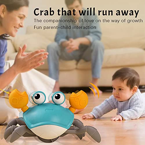 HKVQCFL Baby Crawling Crab Musical Electronic Toys with LED Light Up