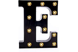 Foaky Black LED Marquee Number Lights Sign Light Up Marquee Number Lights Sign for Night Light Wedding Birthday Party Battery Powered Christmas Lamp Home Bar Decoration
