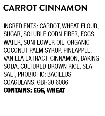 Farm&Oven Bite-Sized Carrot Cinnamon Cake - Dense, Brownie-Like Texture - Get 40% of Your Daily Veggies, Probiotics and Fiber - Non-GMO - Includes 3 Bite Size Pieces Per Pack, 5 Packs Per Box - Thumbnail 3