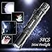 Enjoydeal 1000LM LED Pen Flashlights of 5 Packs, Slim Mini Super Bright Penlight for Indoor Outdoor, Black Grid 4.1inch