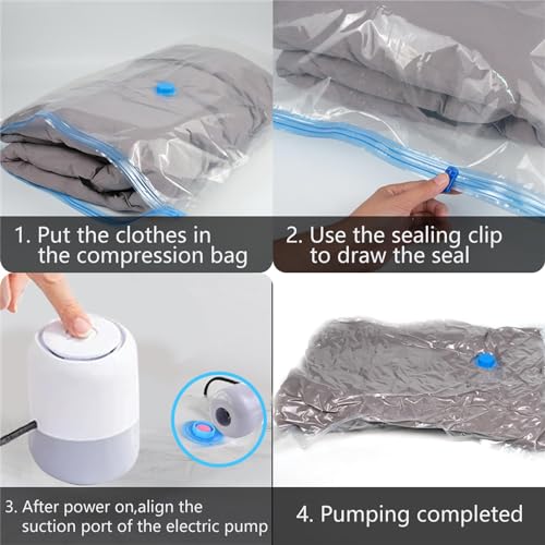 Electric Air Pump for Vacuum Storage Bags, Portable Vacuum Pump