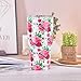 Yoelike Stainless Steel Vacuum Insulated 1-Pack Tumbler Rose 30 oz Cup - Rose(02） ...