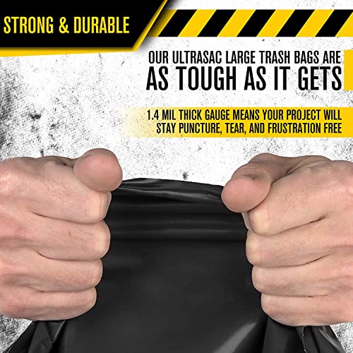 Ultrasac 792763 UltraSac 33 Gallon Trash Bags (Huge 100 Pack/w Ties