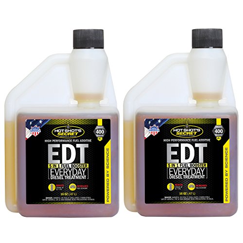 Hot Shot's Secret HSSEDT16ZSP2 Everyday Diesel Treatment 16 Oz, 16. fluid_ounces, 2 Pack