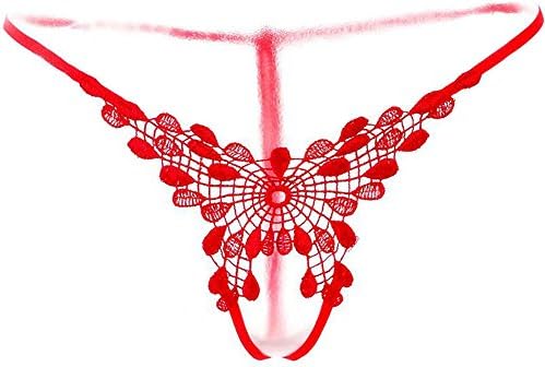 KISOL® 2015 HOT Women's Sexy Open Crotch G String LingerieG STRING Transparent 12004 red