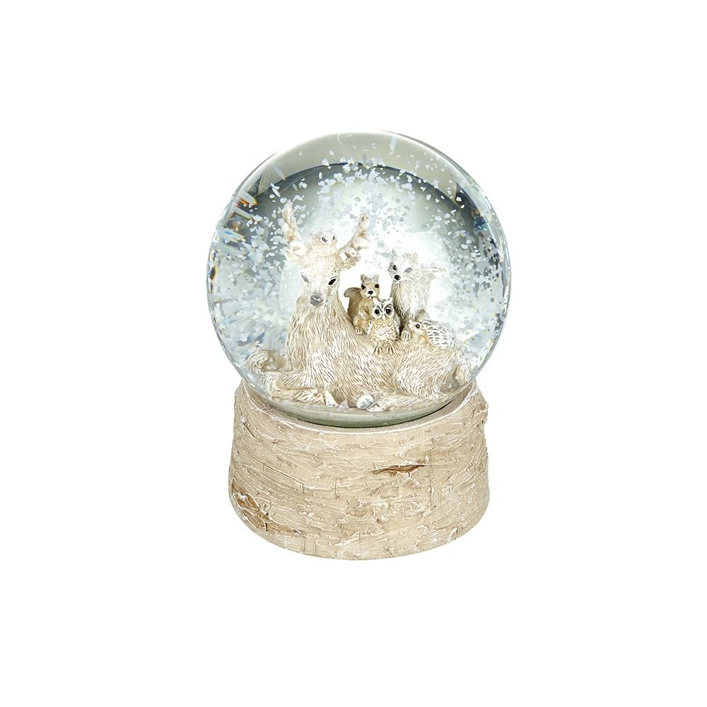 Heaven Sends Christmas Snow Globe Woodland Friends