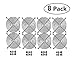AIYUE 8 PCS 120mm Wire Silver Fan Grill Guard with Screws for Axial Brushless FA