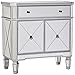 Powell Mirrored 1-Drawer, 2-Door Console