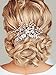 Unicra Silver Bride Wedding Hair Comb Pearl Bridal Hair Piece Rhinestone Hair Accessories for Women and Girls
