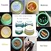 HAL Silicone Cosmetic Containers with Sealed Lids Pack of 4, 20ml and 10ml Assorted - BPA Free, Great for Travel, Home and Outdoor
