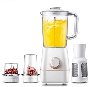 YAHUA LI Smoothie Blender, Multifunctional Maker, Auto-Blend High Speed Mixer, 3 Variable Speeds Control, 4 Sharp Blade, 1.2L BPA Free Container for Shakes Smoothies