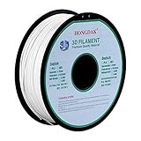 HONGDAK, 3D Printer Filament, PLA Filament 1.75mm Dimensional Accuracy +/- 0.03 mm, 1kg Spool (2.2LBS), PLA-1000g-1.75mm - WHITE