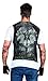 Faux Real Men's 3D Photo-Realistic Long Sleeve Mesh Tattoo Tee Shirt, Biker, X-Large