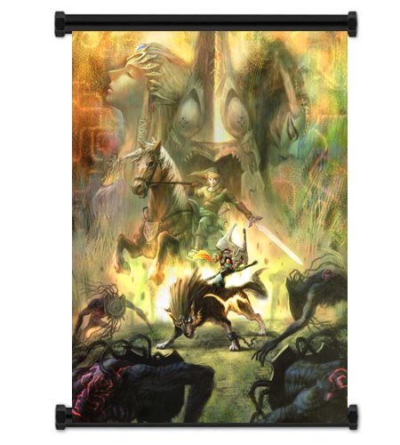 1 x legend of zelda: twilight princess game fabric wall…