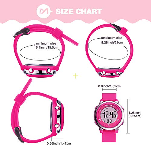 6 Waterproof+Electrical+Wristwatch+Stopwatch+Reminder