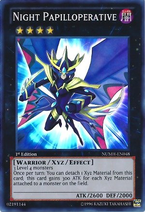 Yu-Gi-Oh! - Night Papilloperative (NUMH-EN048) - Number Hunters - Unlimited Edition - Super Rare