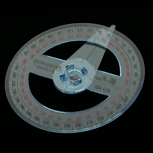 360 Explorer Ruler Plastic 360 Degree Protractor Ruler Angular Viewer Swing Arm School ...