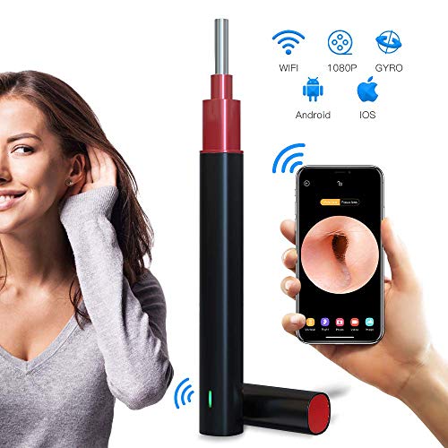 Ear Otoscope Camera Wireless Ear Scope 1080P WiFi Ear Endoscope for Earwax Removal with 6 LEDs, 3-Axis Gyroscope and Temperature Control, Compatible with Android iOS Smartphone and Tablet - Thumbnail 6