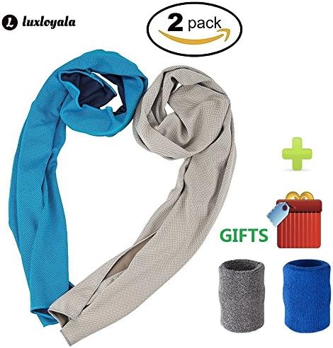 Cooling Towel, Cool Towel for Instant Cooling Relief, Chilling Neck Wrap, Ice Cold Scarf For Men &amp; Women, Microfiber Bandana, Evaporative Chilly Towel For Yoga Golf Travel, Wrist as Gift